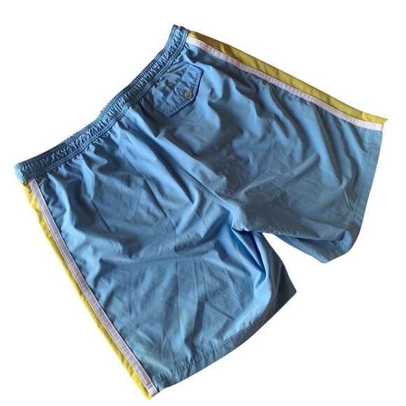 CREMIEUX Lot Of 2 Swim Board Shorts Sz XL 36 Orange & Blue Pockets Drawstring - Picture 13 of 16